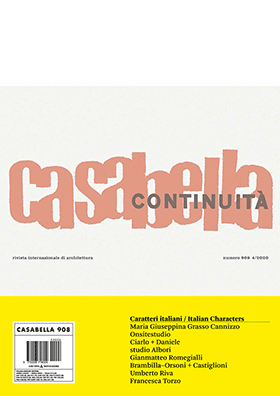 Casabella 908, Caratteri Italiani, aprile 2020