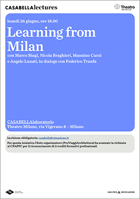 Learning from Milan, Casabella laboratorio, 2023