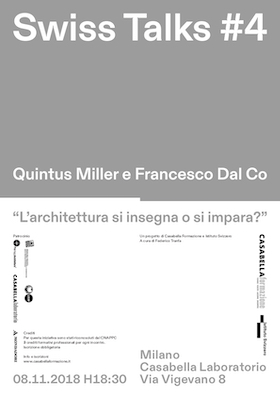 Swiss Talk #4, Milano, 2018