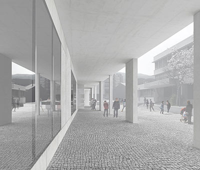 ampliamento scuola media, Chiasso, Svizzera, 2012